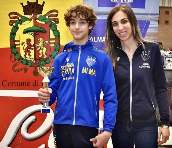 Bronzo per lo spadista cervese Lorenzo Feliciani
