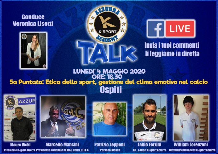 5° Puntata K Sport AC Az Talk, ospiti: Vichi, Mancini, Zepponi, Ferrini e Lorenzoni
