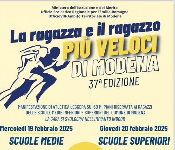 A.S. La Fratellanza 1874 - Scatta la 37esima edizione de La Ragazza e il Ragazzo pi veloci di Modena