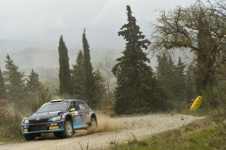 Angelo Pucci Grossi alla chiamata  - tricolore -  del San Marino Rally