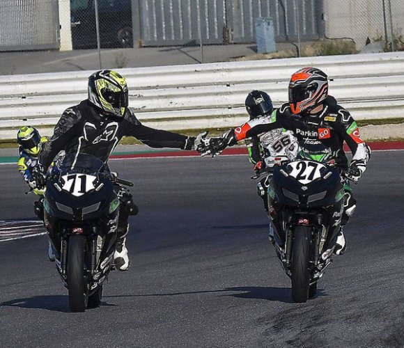 CIV Misano A.: Tom Edwards e Filippo Rovelli dominano anche Gara 2 con ParkinGO Kawasaki