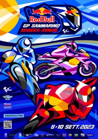 Svelato il poster 2023 della MotoGP a Misano