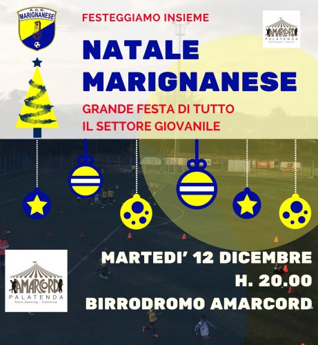 Marignanese in festa: in 400 per il Natale gialloblu