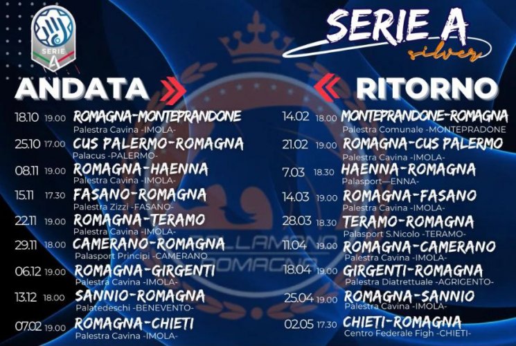 Il calendario della Pallamano Romagna