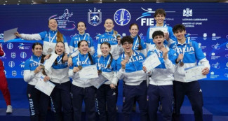 Per gli spadisti Andrea Bossalini e Valentino Monaco (Pettorelli) bronzo a squadre in azzurro agli Europei Cadetti in Georgia