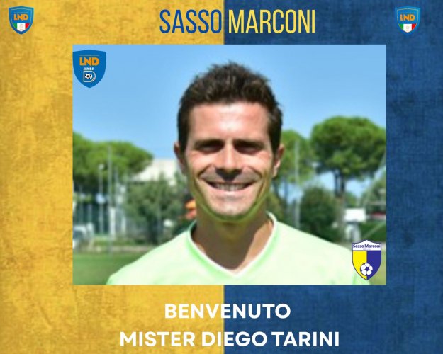 Sasso Marconi: Mister Diego Tarini e' il nuovo vice allenatore