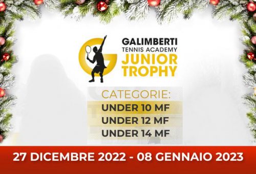 Al via il 'Galimberti tennis academy junior trophy'