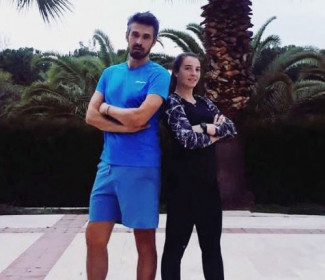 Andrea Maria Artimedi in semifinale nel tabellone femminile del torneo junior tour ITF di Antalya (Turchia)