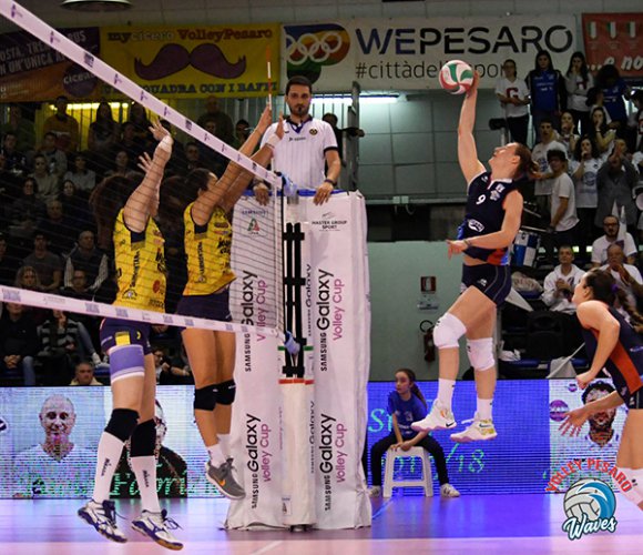 MyCicero Volley Pesaro - Imoco Volley Conegliano 3-1 (19-25; 26-24; 25-21; 25-20)