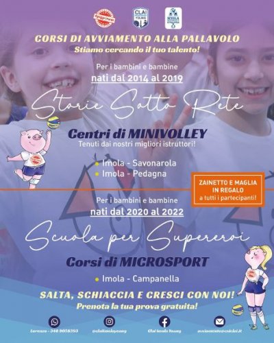 Al via l'attivit� giovanile di Csi Clai Imola Young