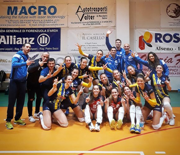 Conad alsenese - Prochimica virtu Biella 3-1 (27-29, 25-19, 25-22, 25-23)