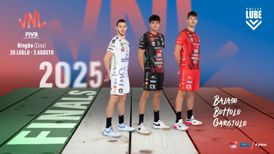 VNL 2025: Balaso, Bottolo e Gargiulo tra i 14 azzurri convocati per le Finals.