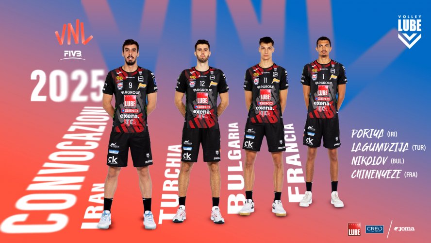 Quattro stranieri della Cucine Lube Civitanova alla VNL 2025