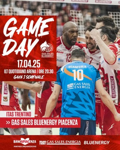 Gara 3, biancorossi in campo a Trento per allungare la serie.