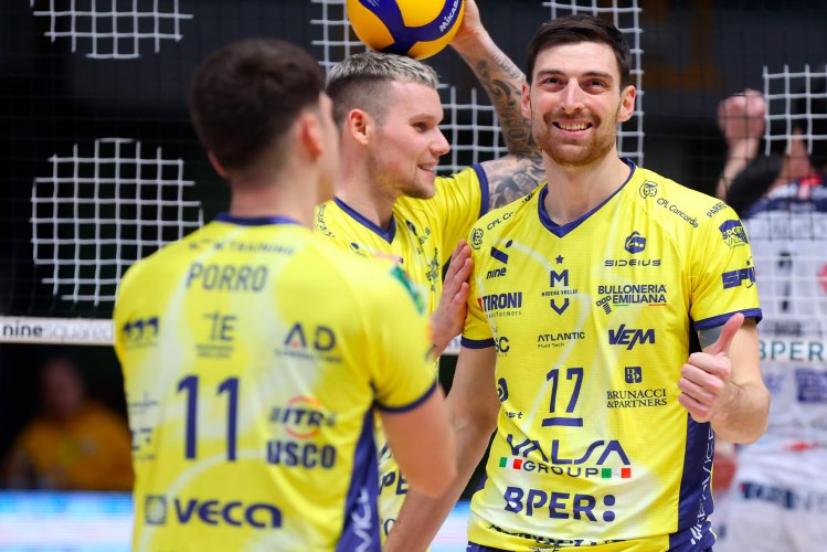 Valsa Group Modena – Yuasa Battery Grottazzolina 3-1 (25-18, 21-25, 25-18, 25-18)