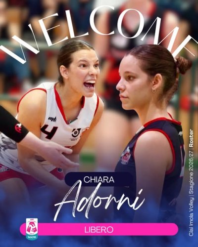 Chiara Adorni � biancoblu: entusiasmo e voglia di crescere per il nuovo libero della Csi Clai Imola Volley