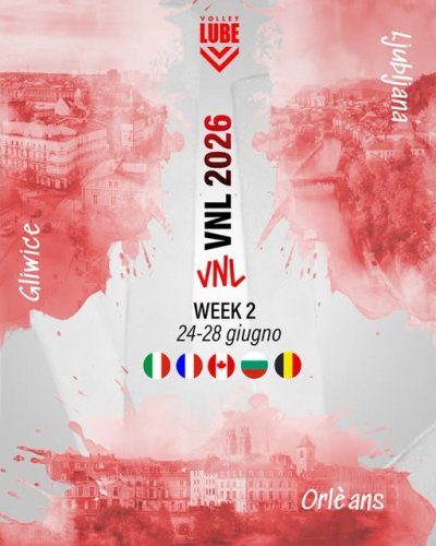 VNL 2026, il calendario della seconda tappa e i protagonisti della Lube