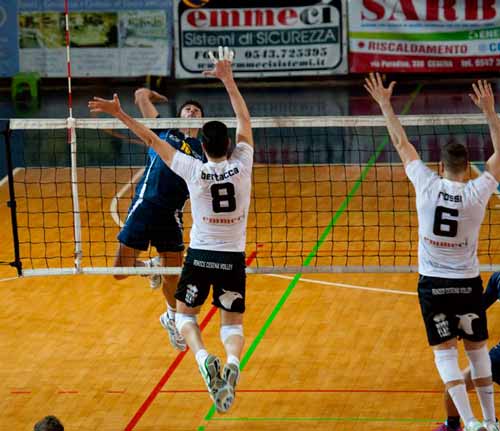 Sway Bologna - Fenice Cesena Volley 1-3 (25-14; 23-25; 21-25; 22-25)