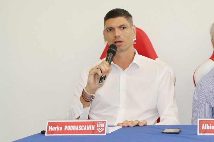 Podrascanin monitora la Lube: “Buon lavoro degli atleti presenti e dei nazionali”
