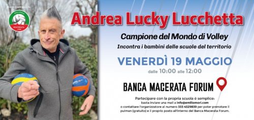 Il Campione del Mondo Andrea Lucchetta al Banca Macerata Forum
