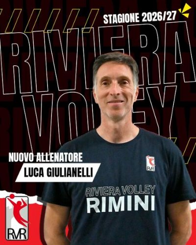 La societ� Riviera Volley � lieta di annunciare Luca Giulianelli come nuovo allenatore della prima squadra.