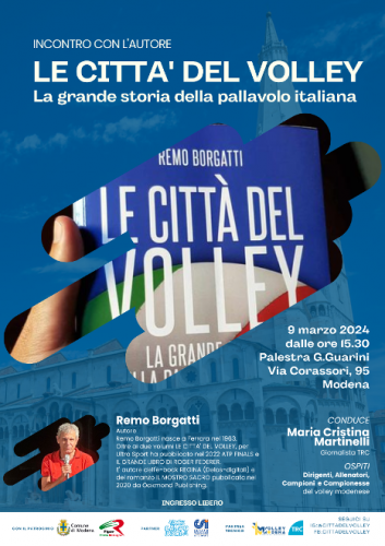 Presso la Palestra Guarini l&#8217;incontro con Remo Borgatti, autore del volume  - Le citt del Volley -