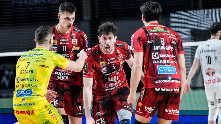 La Lube Volley Civitanova Marche   � quarta a tre punti dalla vetta,