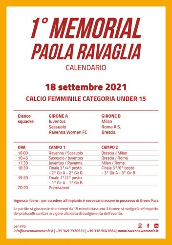 A Mezzano un mini torneo in memoria di Paola Ravaglia