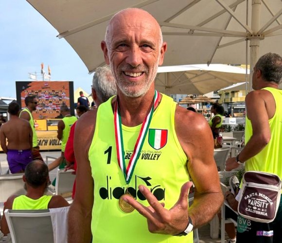 Beach volley, Oscar Mazzotti di nuovo campione d'Italia over 60