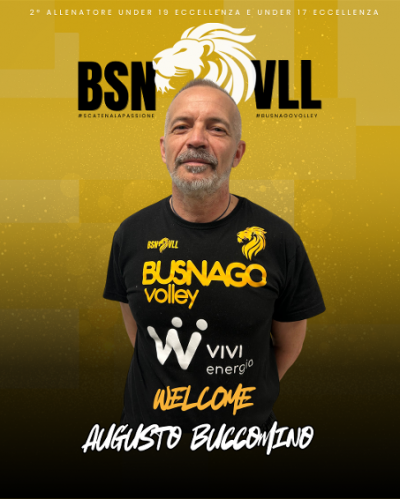 Busnago Volley � lieta di annunciare l’ingresso di Augusto Buccomino