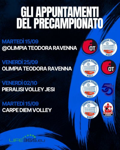 Il precampionato della Life365.eu Forl� Volley