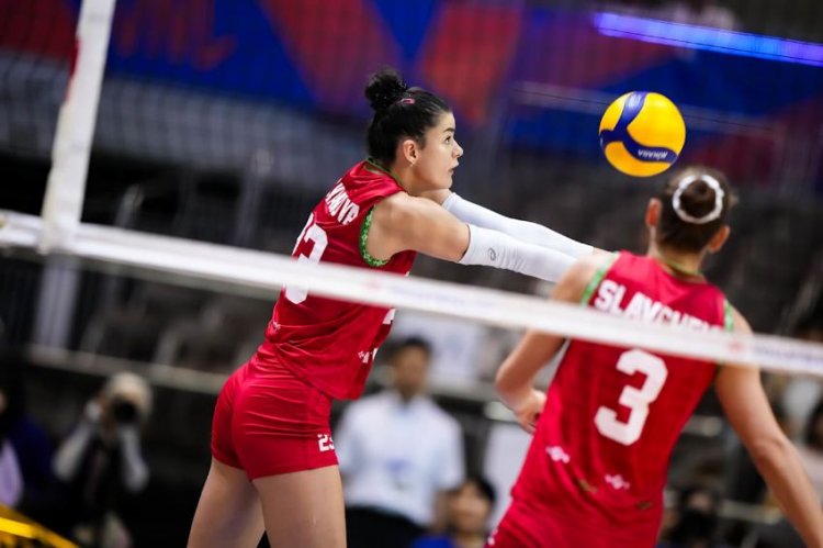 CBF Balducci HR Macerata - L'opposta arancionera Mikaela Stoyanova in campo con la Bulgaria