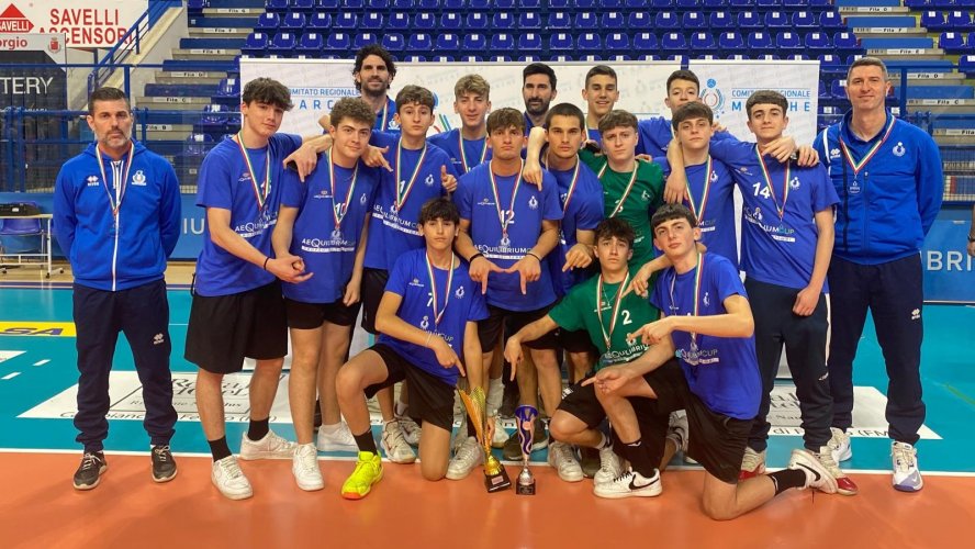 Due tecnici e nove atleti dell'Academy Volley Lube in trionfo al Trofeo dei Territori 2025 con la selezione di Macerata