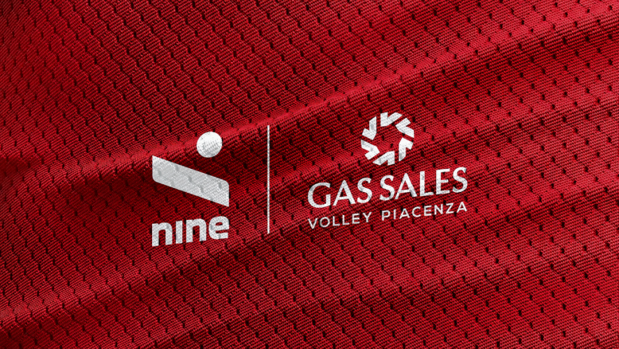Gas Sales Bluenergy Volley Piacenza   -  Ninesquared nuovo sponsor tecnico della formazione biancorossa.