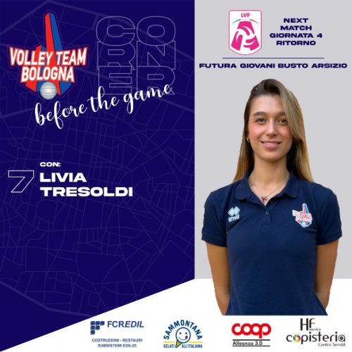 VTB FCRedil Bologna -   Presenta il match di giornata Livia Tresoldi.
