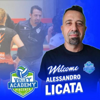 La Volley Academy Piacenza  Nuovo coach delle squadre B1 e Under 18 ad Alessandro Licata.