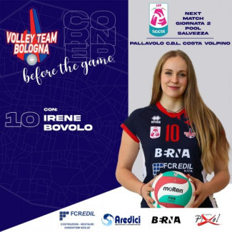 VTB FCRedil Bologna  -  Pallavolo C.B.L. Costa Volpino con Irene Bovolo.