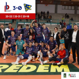 Geetit Bologna 3 Stadium Mirandola 0 (25-22, 25-21, 25-18)