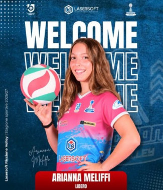 Serie B1 - Arianna Meliffi � il nuovo libero della Lasersoft Riccione Volley