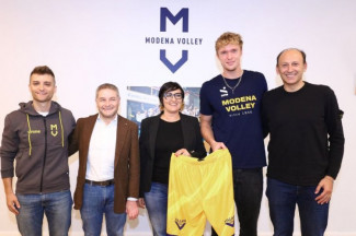 Modena Volley  - Presentazione del nuovo centrale Anton Brehme.