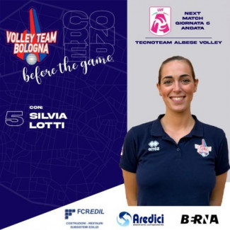 VTB FCredil Bologna  - A presentare la sfida   la  numero 5, Silvia Lotti.
