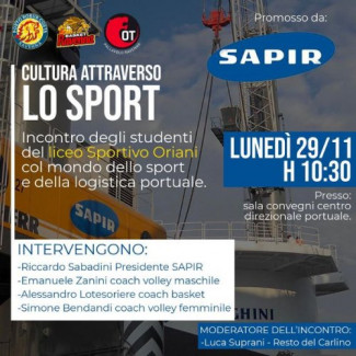Sapir presenta il nuovo progetto  - Cultura attraverso lo sport  -