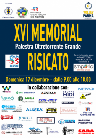 Il  - XVI Memorial Gaetano Risicato - ,  apre il Circuito Volley S3