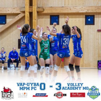 Vap  Uyba  MPM - Volley Academy Modena  0-3 (23-25, 23-25, 15-15)