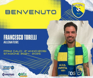 ASD Pianta - Francesco Torelli nuovo allenatore