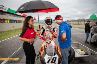 Andrea Raimondi con il Lucky Racing Team al CIV per l’ultimo round a Vallelunga
