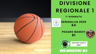 Divisione Regionale 1, Senigallia 2020 - Pesaro Basket  64 - 81