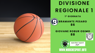 Divisione Regionale 1, Bramante Basket Pesaro - Giovane Robur Osimo 86 - 88